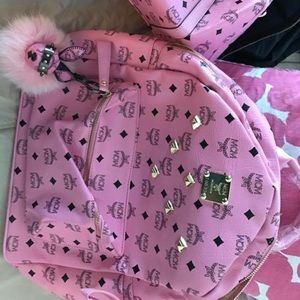 Authentic Pink MCM book bag (sold)
